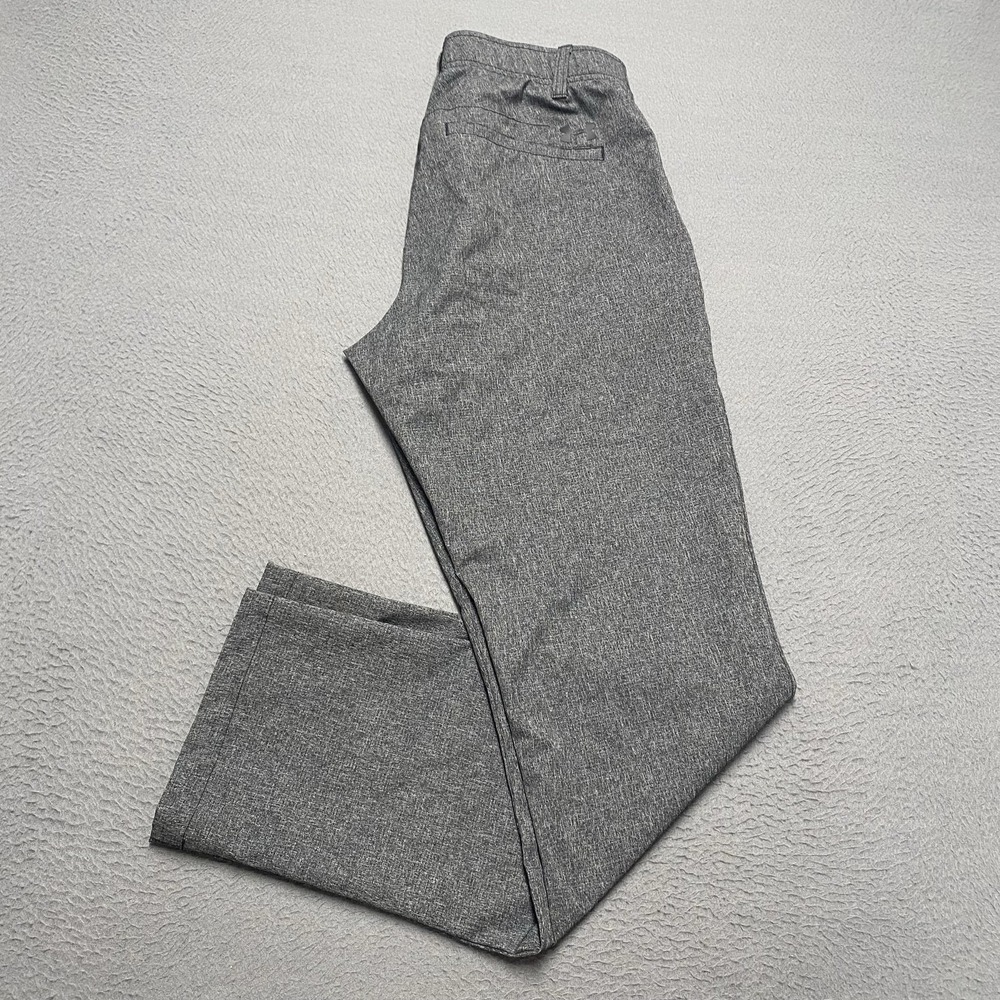Under Armour Pants Mens 32x32 Gray Chino Microfiber Polyester Pockets Flat Front